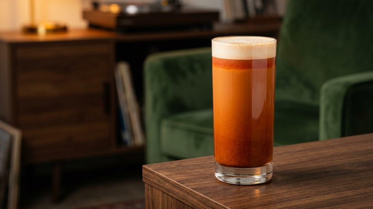 The rooibos latte: a proper espresso-bar serve