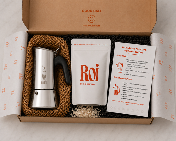 Roi Herbal Espresso - Starter Pack with Moka Pot
